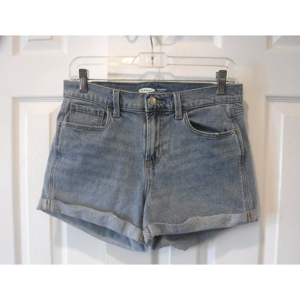 Old Navy Women's Denim Shorts Boyfriend Mid Rise Size 6